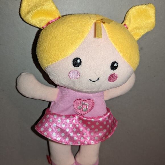 Vintage 3 Lot Plush Dolls Fisher Price Silly Sweet Musical Rattle Ballerina Pink - Picture 2 of 7